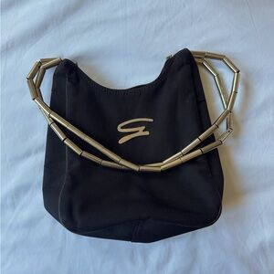 VTG 80s Genny purse with silver beaded handles